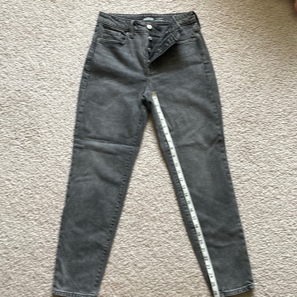 Old Navy jeans, O.G. Straight High Rise button fly jeans, size 0